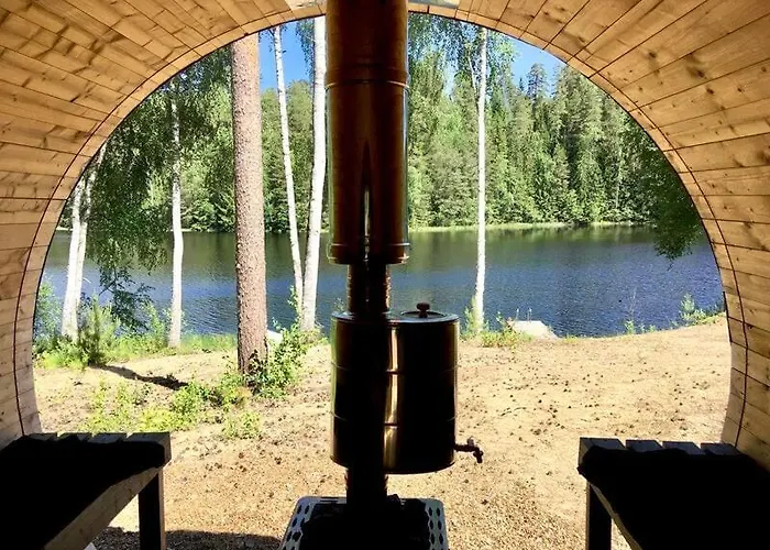 Villa Renkaranta - Modern For 8-12 Person, Own Beach, Sauna & Hot Tub - Surrounded By Forests *