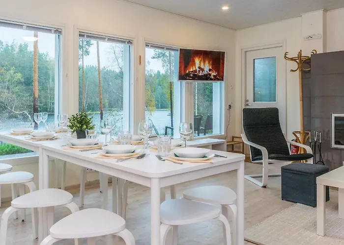 Renkaranta - Modern For 8-12 Person, Own Beach, Sauna & Hot Tub - Surrounded By Forests Villa *